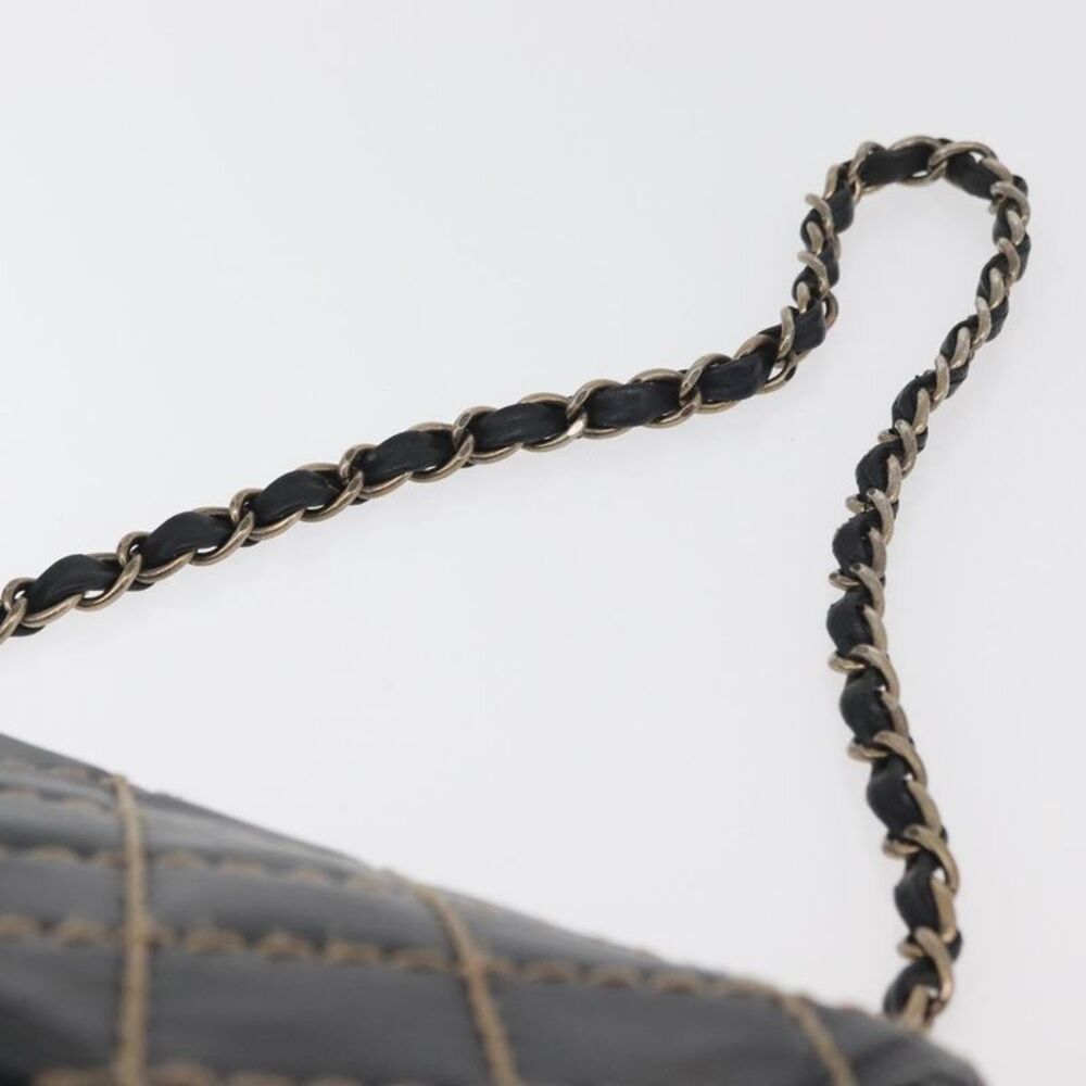 Chanel Chanel Matelassé Cuir Noir Black Leather Black Leather Handbag - Picture 14 of 16